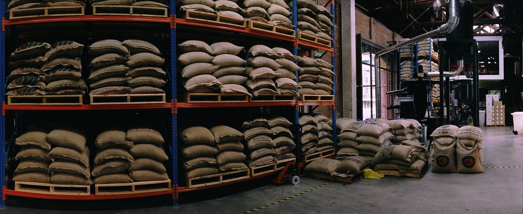 Warehouse koffiebonen