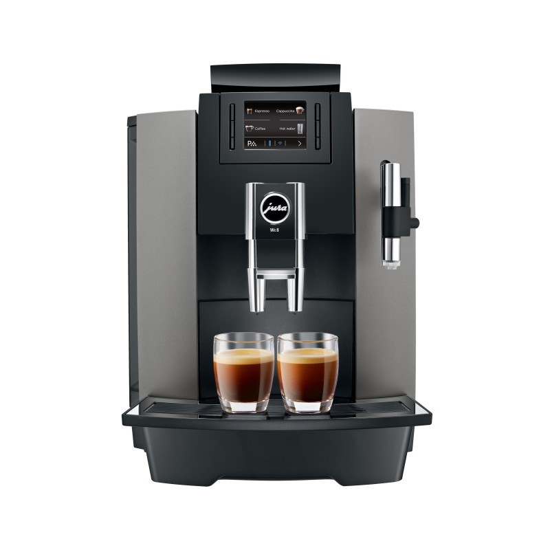 Bestel de Jura WE8 Dark Inox espressomachine bij Pure Africa
