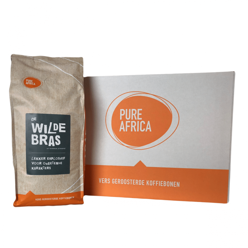 Doos Arabica koffiebonen van Pure Africa uit Ethiopie