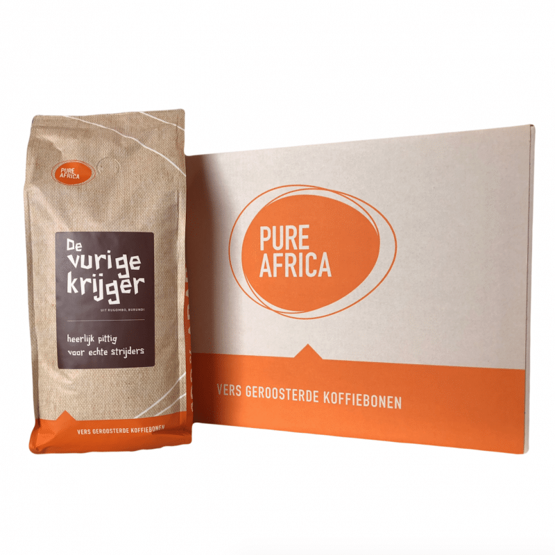 Doos koffiebonen 8x Burundi van Pure Africa | Vurige Krijger
