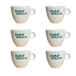 Espresso koppen met Pure Africa logo