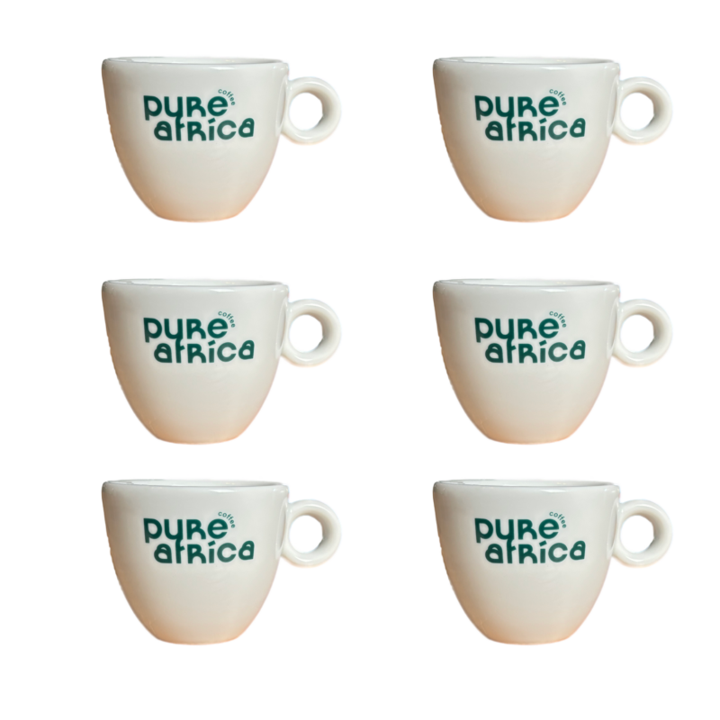 Espresso koppen met Pure Africa logo