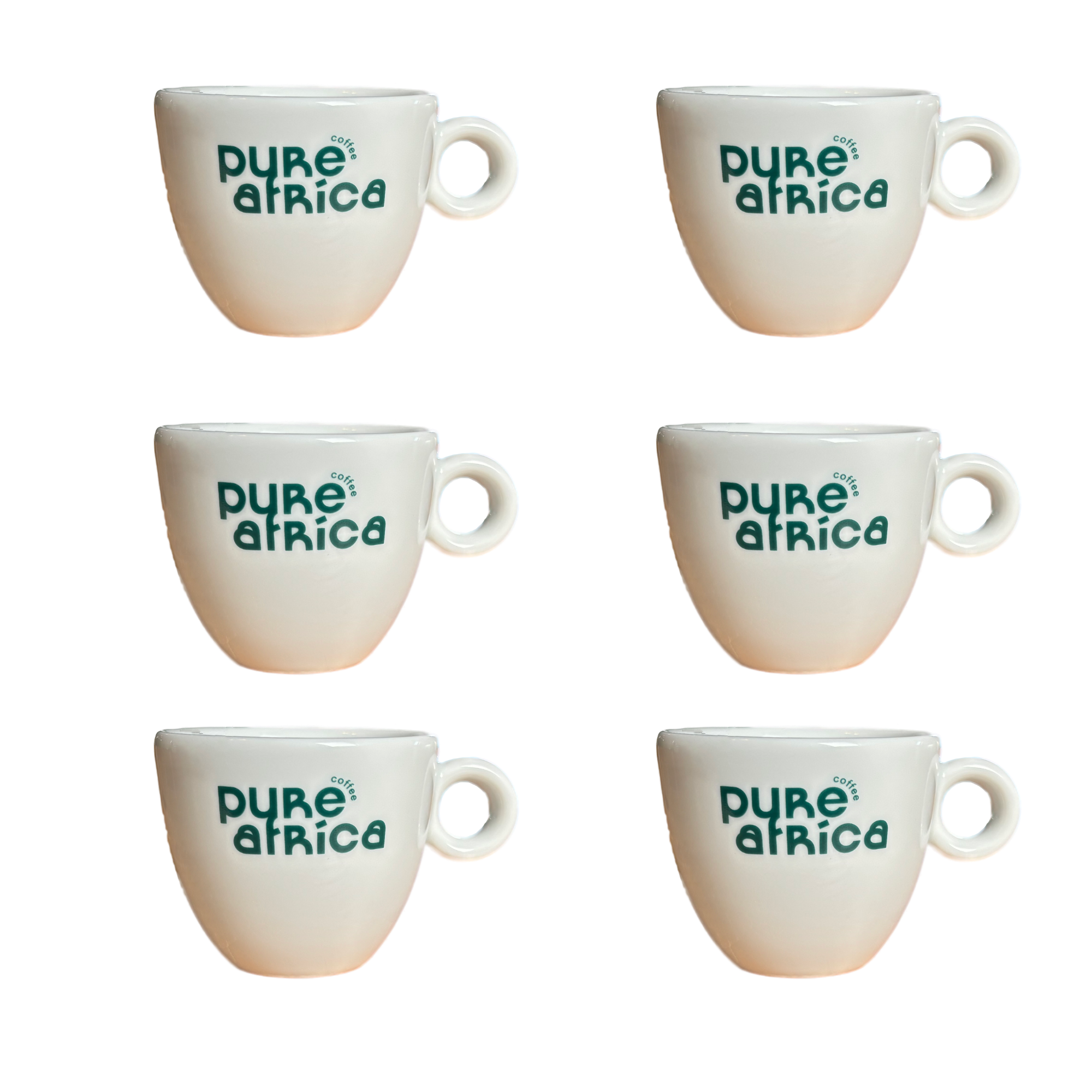 Espresso koppen met Pure Africa logo