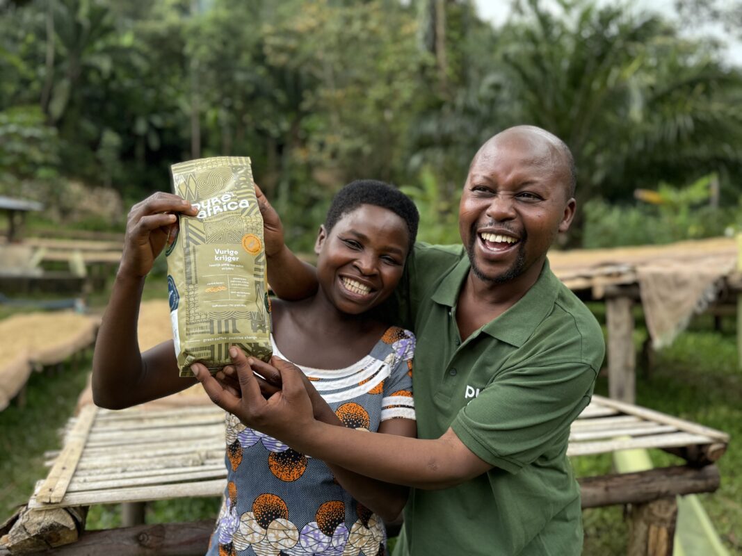 Vurige Krijger koffiebonen zak met twee personen