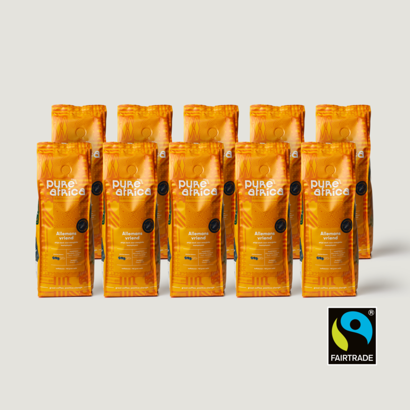 Doos Fairtrade koffiebonen van Pure Africa - Allemansvriend