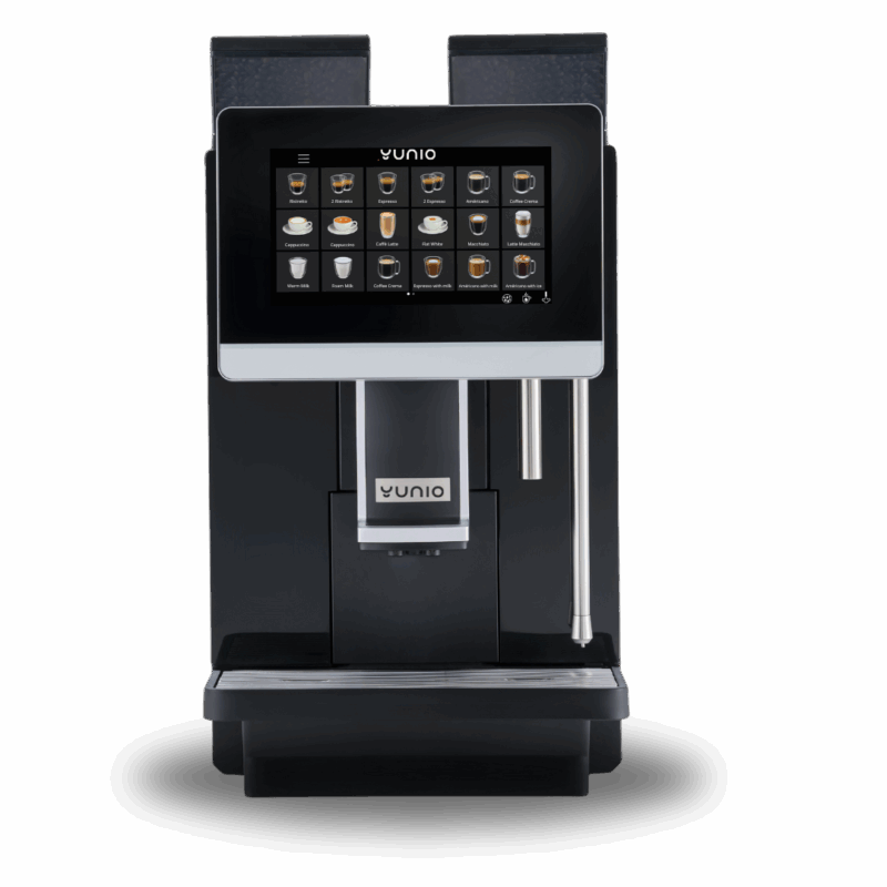 zakelijke koffiemachine met touchscreen
