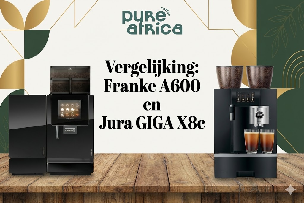Jura GIGA X8C en Franke A600 op tafel